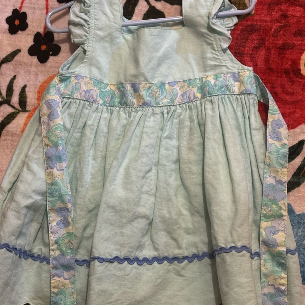 Matilda Jane Aqua Floral Kids Dress
